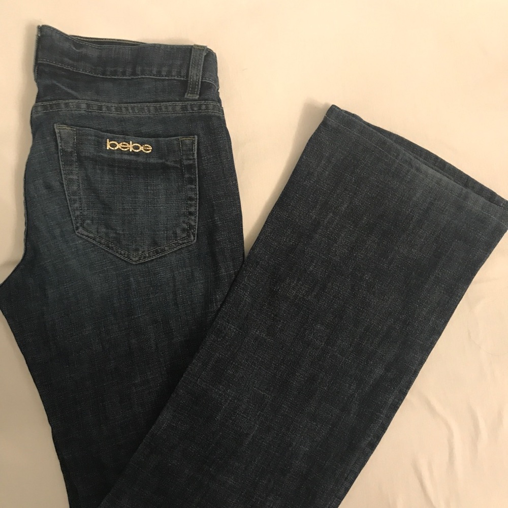 Low rise Bebe bootcut jeans